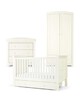 Mia 3 Piece Cotbed Set with Dresser Changer and Wardrobe- White image number 2